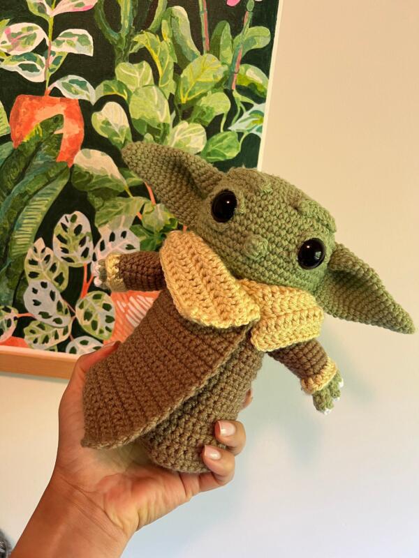 Soft and cuddly Grogu toy for kids