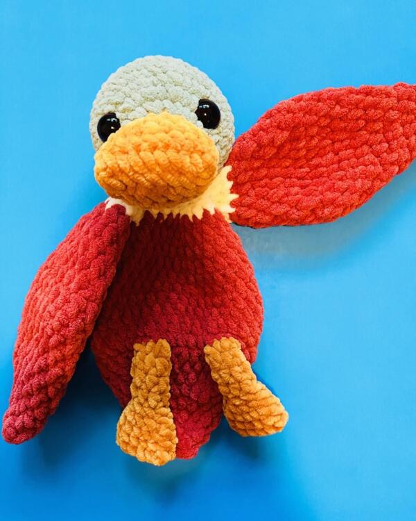 Handmade Crochet Mallard Duck - A Cute Amigurumi Plush Duck with Soft Yarn and Realistic Mallard Colors