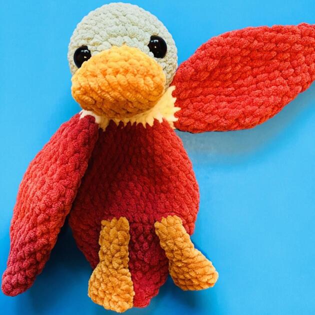 Handmade Crochet Mallard Duck - A Cute Amigurumi Plush Duck with Soft Yarn and Realistic Mallard Colors